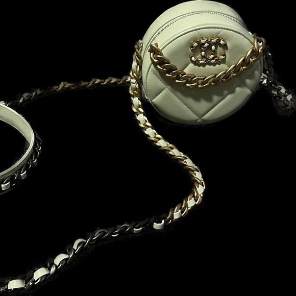 CHANEL Handbags - Chanel 19 round clutch with long chain